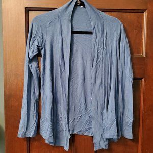 Splendid grey blue drapey cardigan - size M